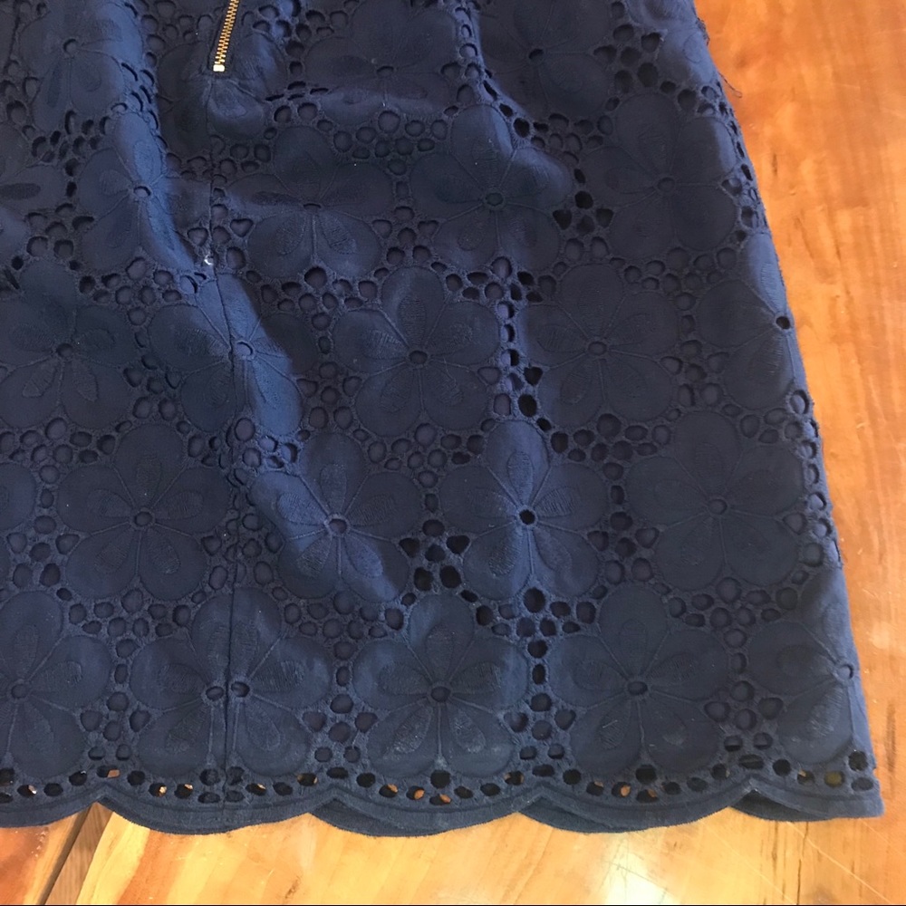 Lilly Pulitzer Navy Tie Back Eyelet Dress - Picture 4 of 4